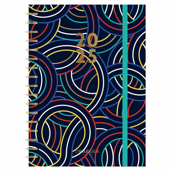 Agenda Semainier 2024-2025 13x18 Cm - Géométrique - Draeger paris