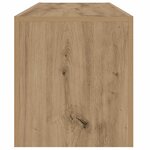 vidaXL Meuble TV avec lumières LED chêne artisanal bois d'ingénierie