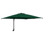 vidaXL Parasol de jardin Vert 248.5 x 247.5 x 160 cm tissu