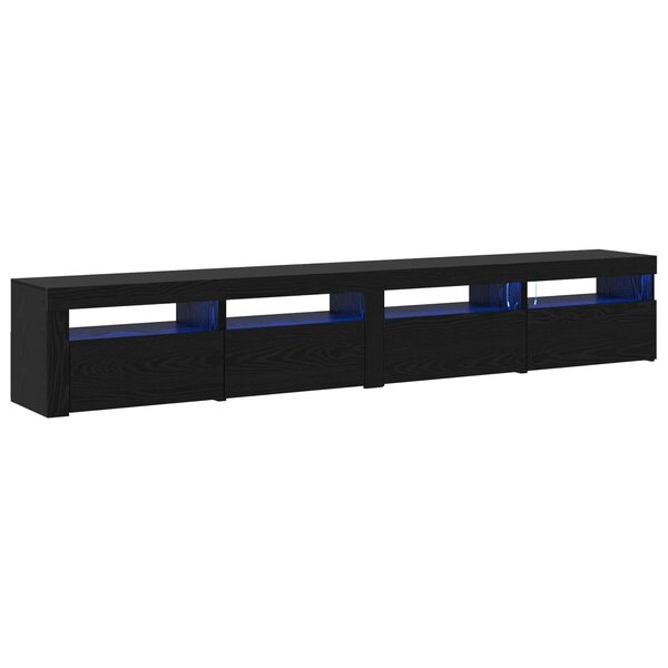 vidaXL Ensemble meuble TV 3 Pièces Chêne noir 240 x 35 x 40 cm