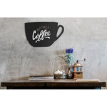 Ardoise Silhouette murale Tasse