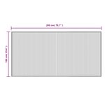 vidaXL Tapis rectangulaire naturel clair 100x200 cm bambou