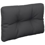 vidaXL Coussin de palette noir 50x40x12 cm tissu