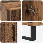 vidaXL Bureau Bois ancien 140 x 50 x 75 cm Bois d'ingénierie