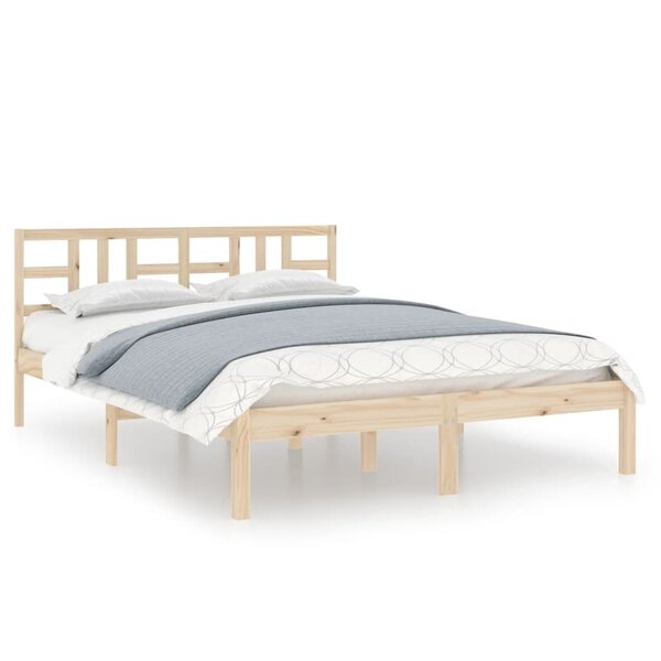 vidaXL Cadre de lit Bois massif 120x200 cm