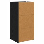 vidaXL Buffet Chêne noir 42 5 x 40 x 93 cm Bois d'ingénierie