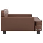 vidaXL Canapé pour enfants marron 90x53x30 cm similicuir