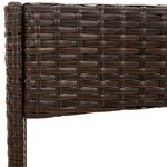 vidaXL Salon de jardin 4 Pièces avec coussins Marron Résine tressée