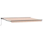 vidaXL Auvent Rétractable Rayure Multicolore 500x300 cm tissu