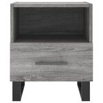vidaXL Table de chevet sonoma gris 40x35x47 5 cm bois d’ingénierie