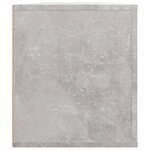 vidaXL Meuble TV Gris béton 100x35x40 cm Bois d'ingénierie