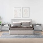 vidaXL Tables de chevet avec tiroir 2 Pièces sonoma gris 51x31x47 cm