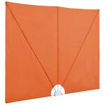 vidaXL Auvent latéral pliable de terrasse Terre cuite 400 x 200 cm