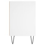 vidaXL Tables de chevet 2 Pièces blanc 40x30x50 cm bois d'ingénierie