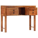 vidaXL Table console 120x32x80 cm bois massif d'acacia