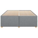 vidaXL Cadre de lit sans matelas gris clair 160x200 cm tissu