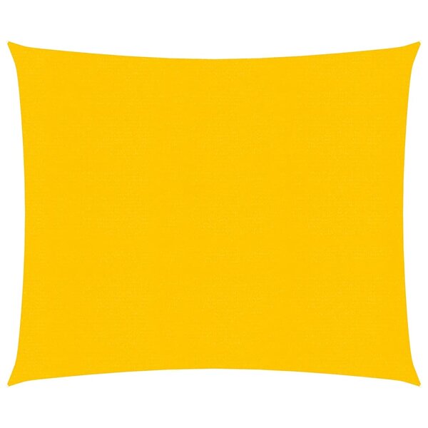 vidaXL Voile d'ombrage 160 g/m² carré jaune 4x4 m PEHD