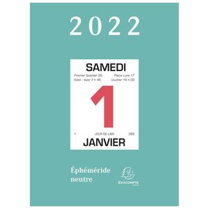 Bloc éphéméride neutre à Effeuiller sans support 9 8 x 13 4 cm EXACOMPTA