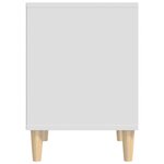 vidaXL Table de chevet Blanc 40x35x50 cm Bois d’ingénierie