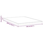vidaXL Coussins de Matelas Blanc et Bleu 140 x 200 cm
