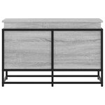 vidaXL Boîte de rangement avec couvercle sonoma gris bois d'ingénierie