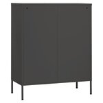 vidaXL Armoire de rangement Anthracite 80x35x101 5 cm Acier