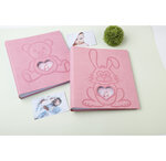 Album Photo Livre 60 Pages Blanches Ours Teddy - Rose - Exacompta