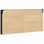 vidaXL Cabinet d'Affichage avec étagère Chêne noir 100 x 8.5 x 50 cm