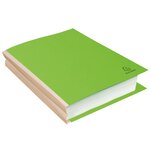Paquet De 10 Chemises À Soufflet Dos Toilé Rock''s 320g/m2 - 24x32cm - Vert - X 10 - Exacompta