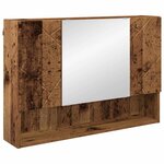 vidaXL Ensemble de mobilier de salle de bain 4 Pièces Bois ancien