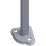 vidaXL Tente de réception pliable avec 4 parois 2x2 m Acier Blanc