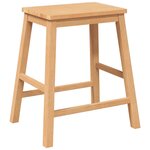 vidaXL Chaises de bar lot de 2 bois massif d'hévéa