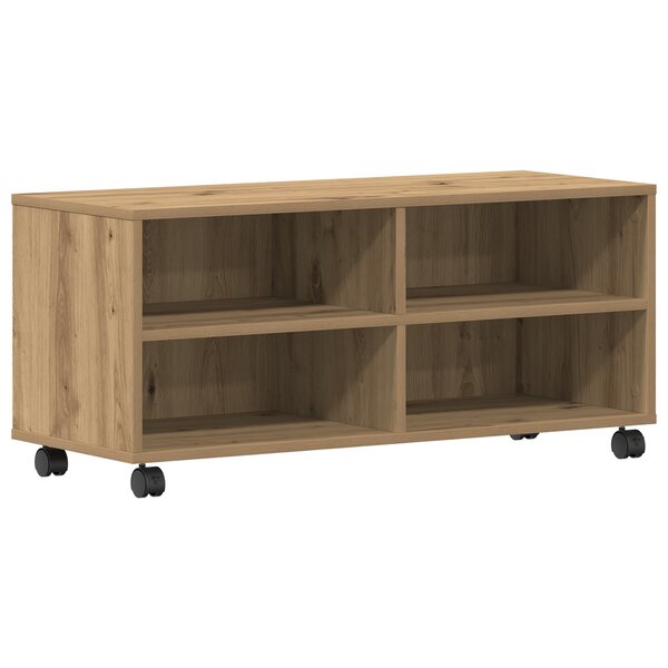 Meuble TV vidaXL en chêne artisan 90x35x35 cm en bois d'ingénierie
