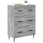 vidaXL Armoire à tiroirs Sonoma gris 66 x 34 5 x 89 5 cm