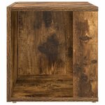 vidaXL Tables d'appoint 33 x 33 x 34 cm Engineered Wood Chêne fumé