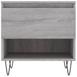 vidaXL Table basse sonoma gris 50x46x50 cm bois d'ingénierie
