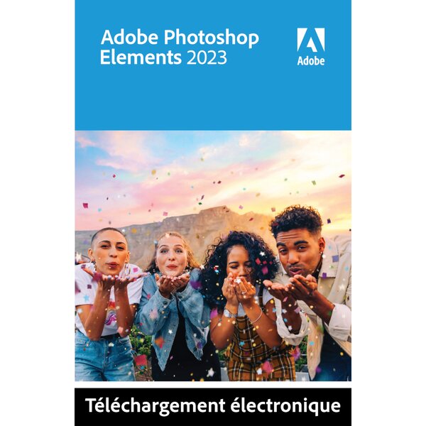 Adobe photoshop elements 2023 - licence perpétuelle - 2 pc - a télécharger