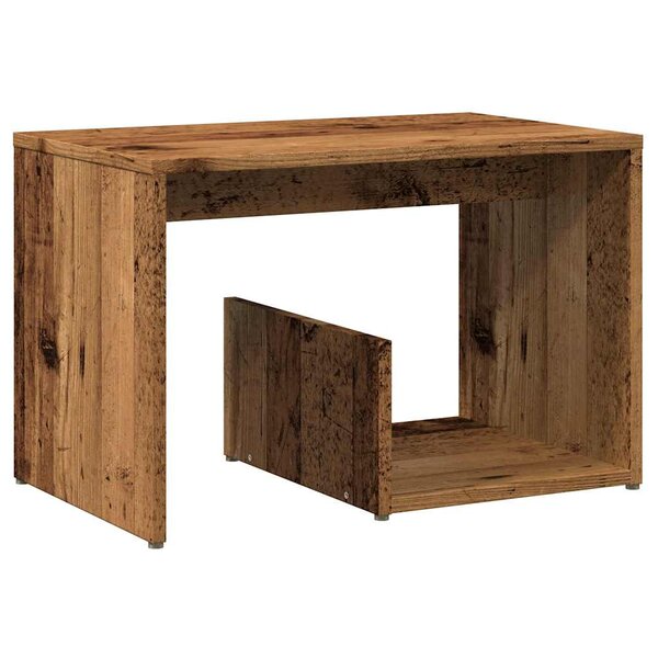 vidaXL Table d'appoint vieux bois 59x36x38 cm bois d'ingénierie