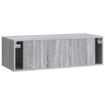 vidaXL Meuble TV mural 98 x 41 x 30 cm Sonoma gris Bois d'ingénierie