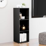Vidaxl meuble tv gris 107x35x37 cm aggloméré