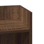 vidaXL Tables d'appoint 2 Pièces avec étagère chêne marron 25 5x27x60 cm