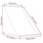 vidaXL Auvent rétractable 100x150 cm Anthracite