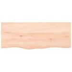 vidaXL Étagère murale 100x40x(2-6) cm bois de chêne massif non traité