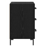 vidaXL Cabinet de chevet Chêne noir 40 x 40 x 66 cm Bois d'ingénierie