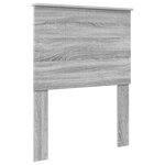 vidaXL Cadre de lit Gris Sonoma 75 x 190 cm Bois de pin massif