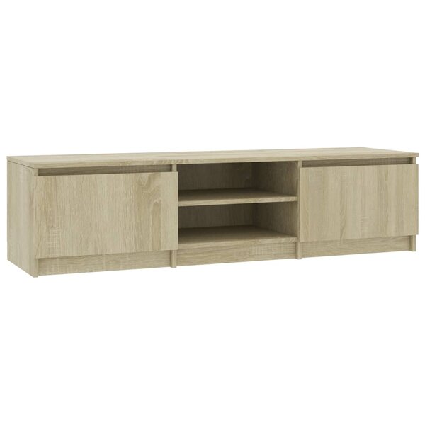 vidaXL Meuble TV Chêne sonoma 140x40x35 5 cm Bois d'ingénierie