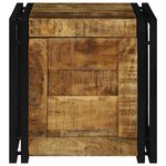 vidaXL Boîte de Rangement 40 x 40 x 40 cm bois de manguier massif