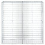 vidaXL Panier gabion avec couvercle 200x50x200 cm fer galvanisé