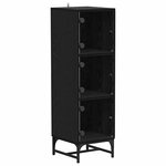 vidaXL Buffet Chêne noir 35 x 37 x 117 cm