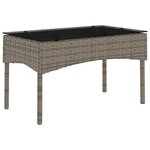 vidaXL Ensemble de canapé de jardin 2 Pièces Gris et bleu marine